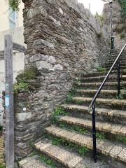 Joining the path beside the ferry at Kingswear